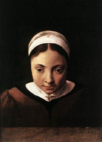 Cornelis van Poelenburch Portrait of a Young Girl oil painting picture